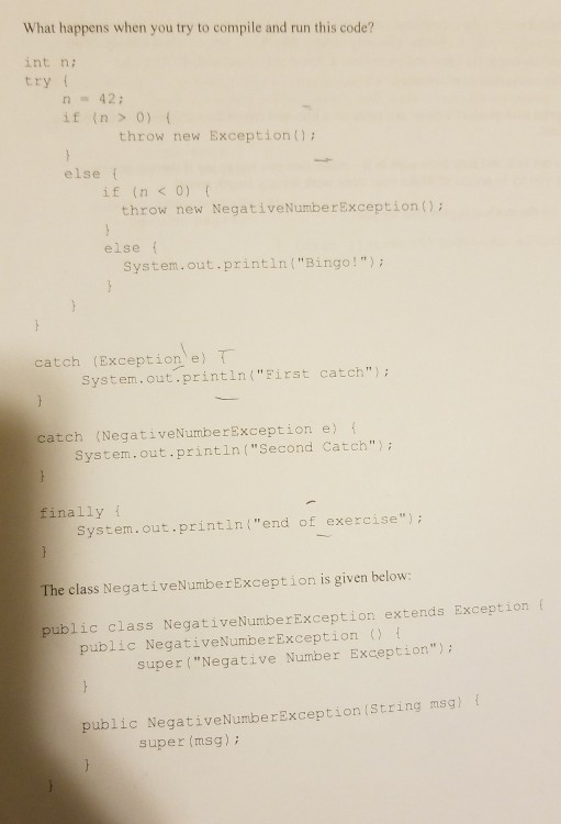 Solved What happens when you try to compile and run this | Chegg.com