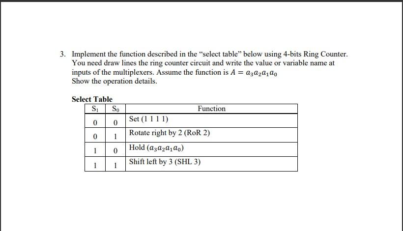 Solved 3. Implement the function described in the 