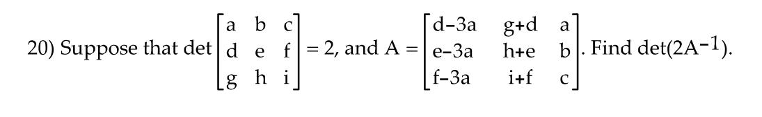 Solved 20 *PLEASE WRITE DOWN EVERY STEP EVEN IF ITS MINOR | Chegg.com