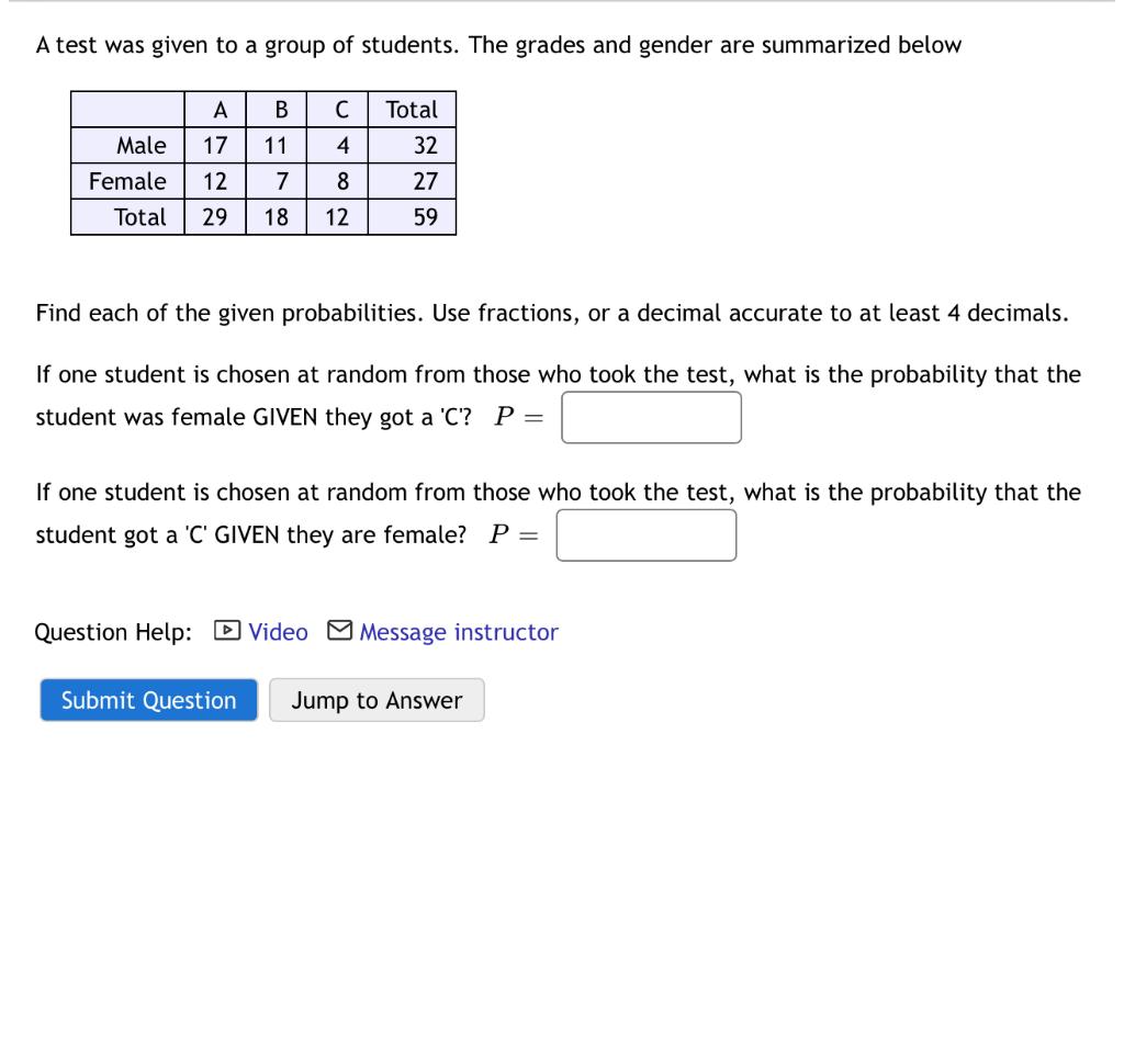 Solved A Test Was Given To A Group Of Students. The Grades | Chegg.com