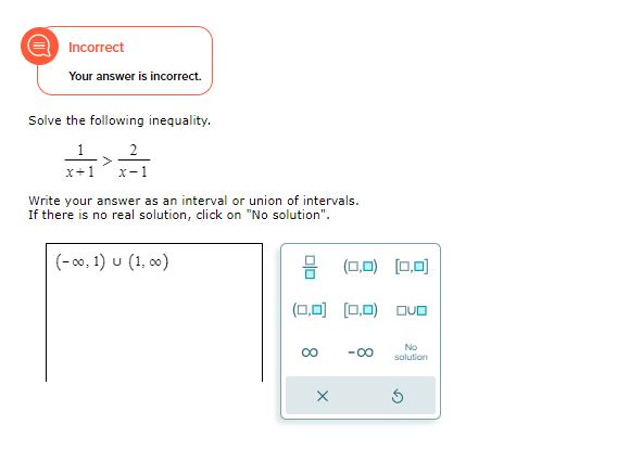 Solved Solve the following inequality. x+11>x−12 Write your | Chegg.com