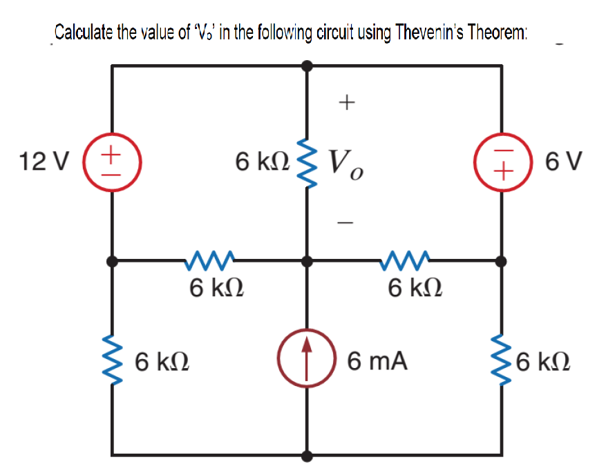 Solved Calculate the value of Vo' in the following circuit | Chegg.com