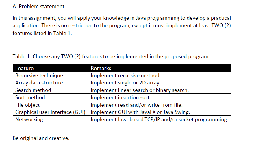 Solved A. Problem statement In this assignment, you will | Chegg.com