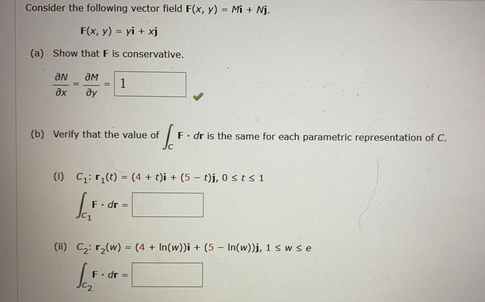 Solved Consider The Following Vector Field F X Y Mi Chegg Com