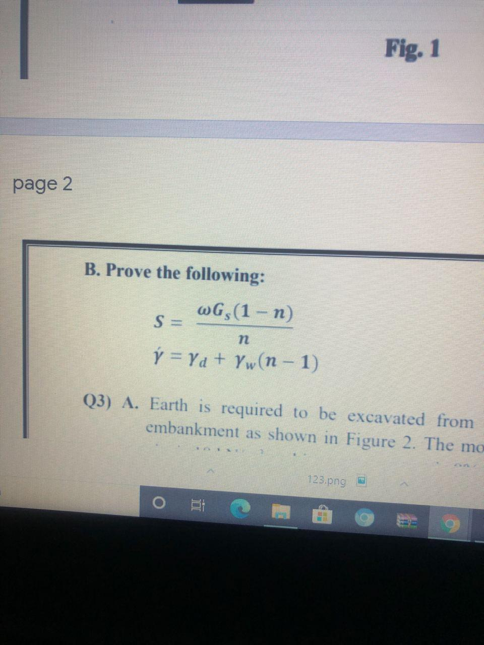 Fig 1 Page 2 B Prove The Following Wg 1 N S Y Chegg Com