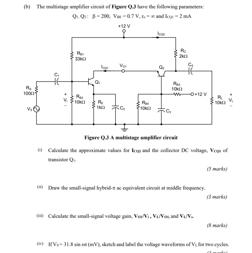 © A common-source amplifier is shown in Figure | Chegg.com