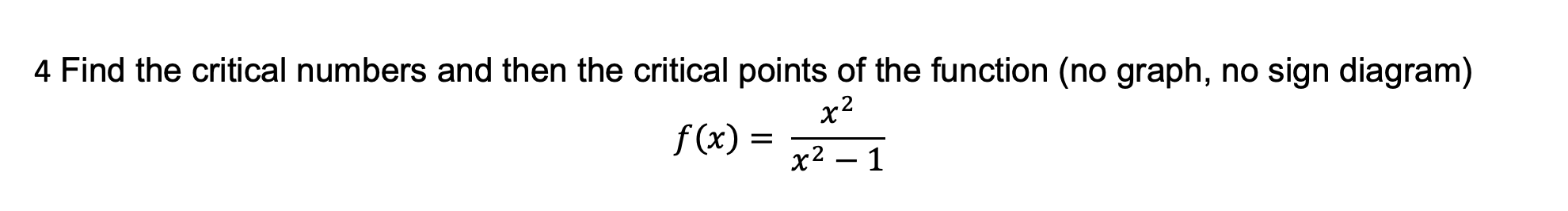 how to find critical number on graph