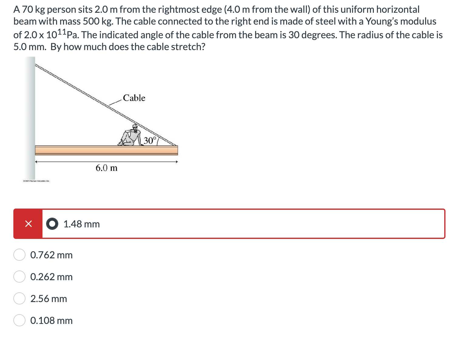 Solved A 70 kg person sits 2.0 m from the rightmost edge ( | Chegg.com