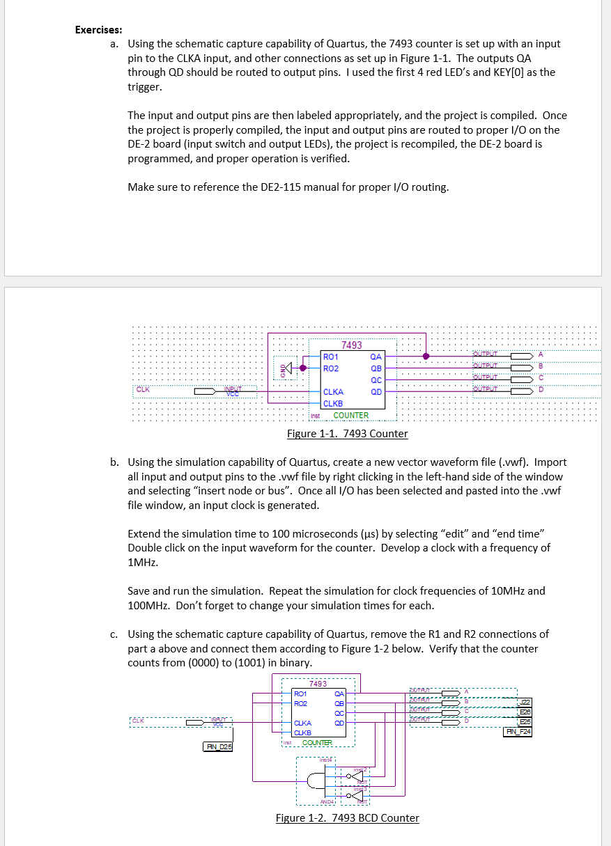 Solved Exercises: a. Using the schematic capture capability | Chegg.com