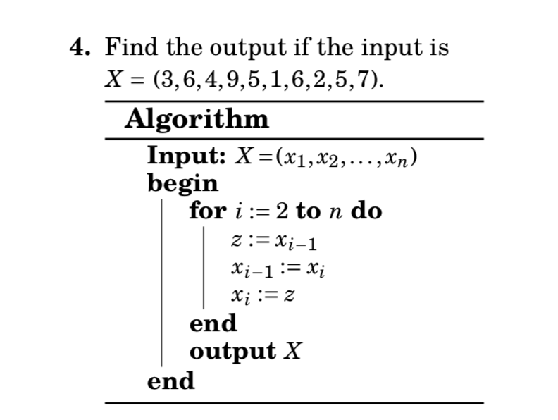 Solved 4. Find the output if the input is X = | Chegg.com