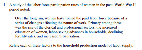 Solved . A Study Of The Labor Force Participation Rates Of | Chegg.com