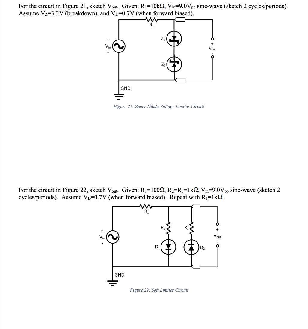 Solved Diodes in Parallel For the circuit in Figure 19,