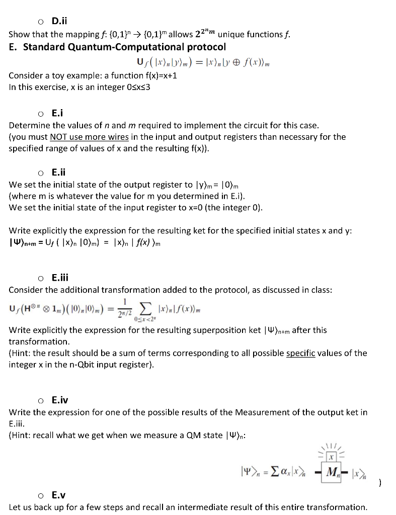 C Measurement Gate O C I The Circuit Below Repres Chegg Com