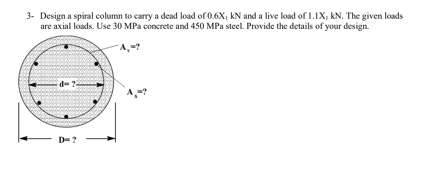 Solved Where X1 36 6 Dead Load Is 0 6x1 Meaning 21 96kn Chegg Com