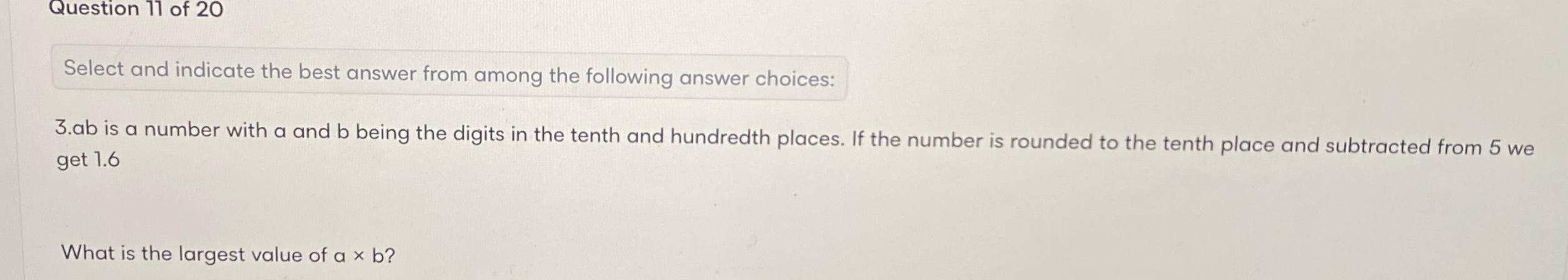 Solved Select And Indicate The Best Answer From Among The | Chegg.com