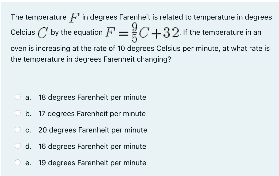 Flexi answers - What is the temperature of 42 degrees Celsius in Fahrenheit?