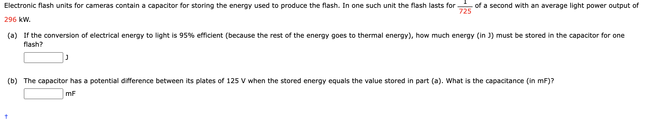 Solved 1 725 Electronic flash units for cameras contain a | Chegg.com