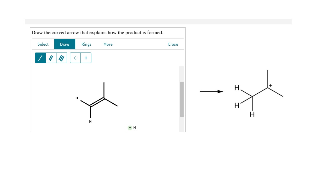 Solved Draw the curved arrow that explains how the product | Chegg.com