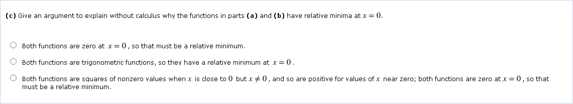 Solved (a) Use both the first and second derivative tests to | Chegg.com