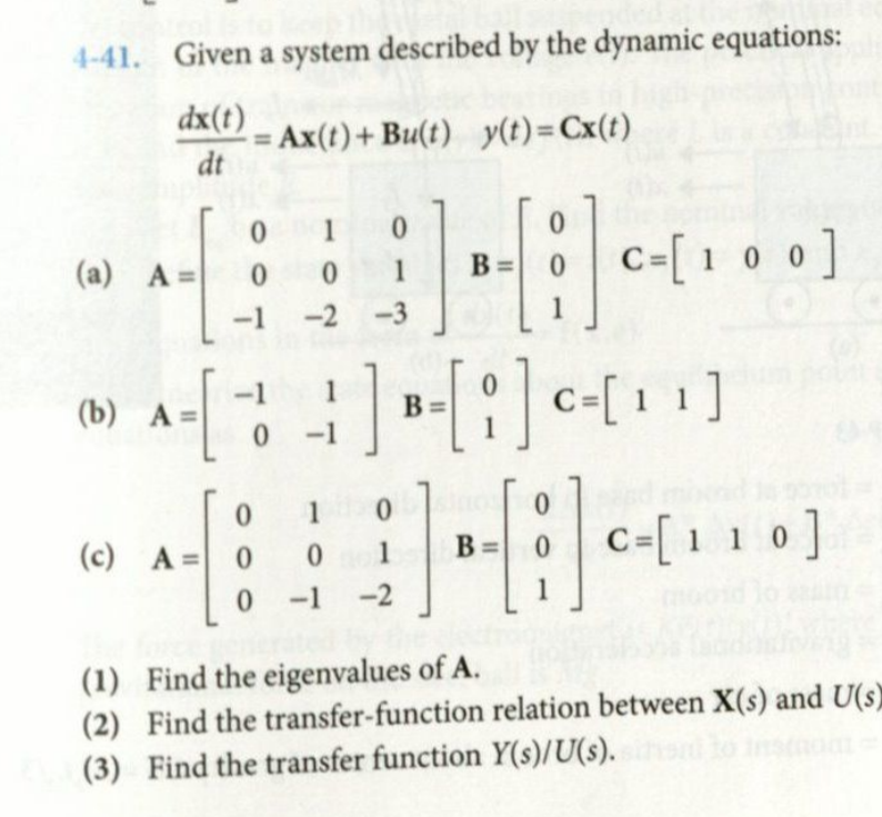 Solved 4-41. Given a system described by the dynamic | Chegg.com