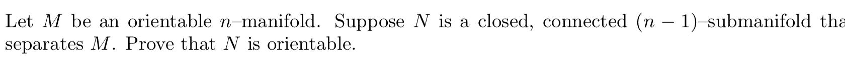 PROVE THAT THE MANIFOLD SO N IS CONNECTED visual data 2