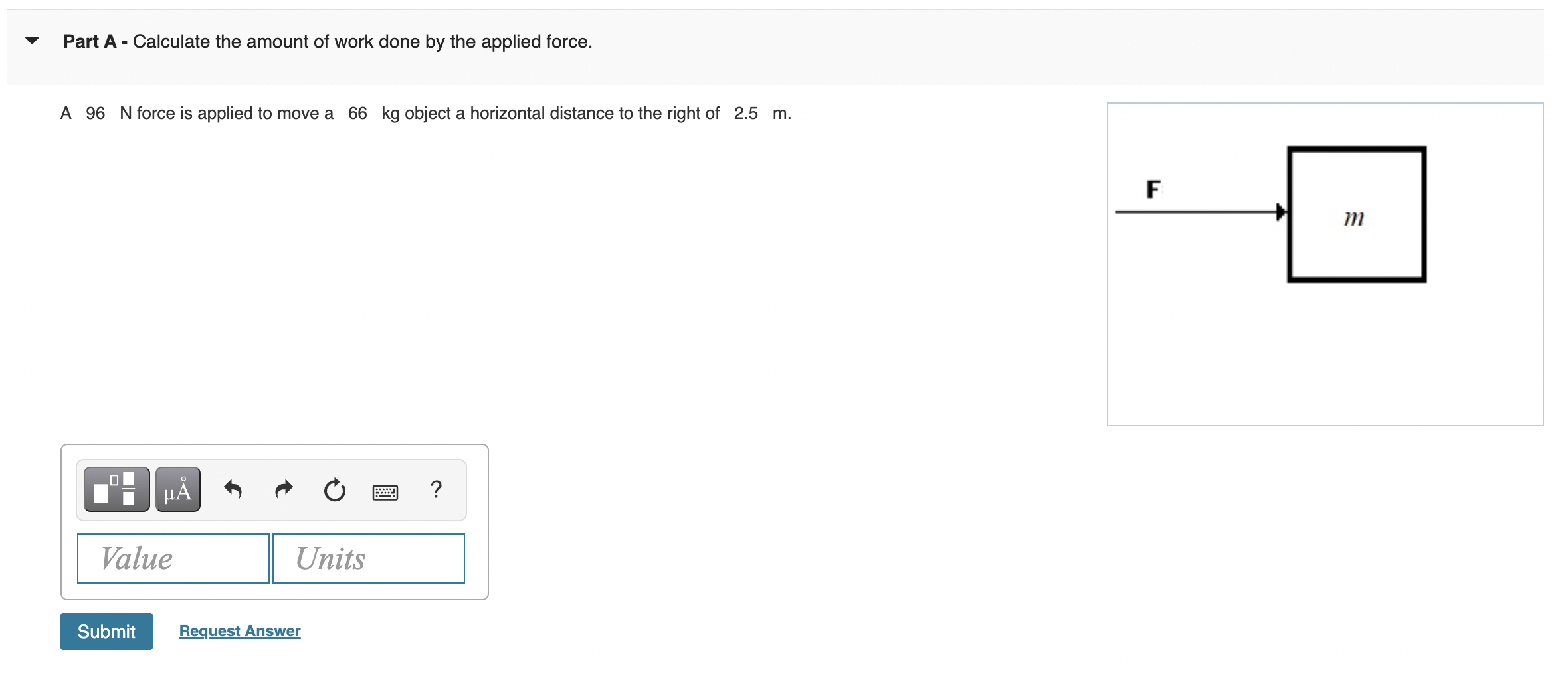 Solved Part A - Calculate the amount of work done by the | Chegg.com