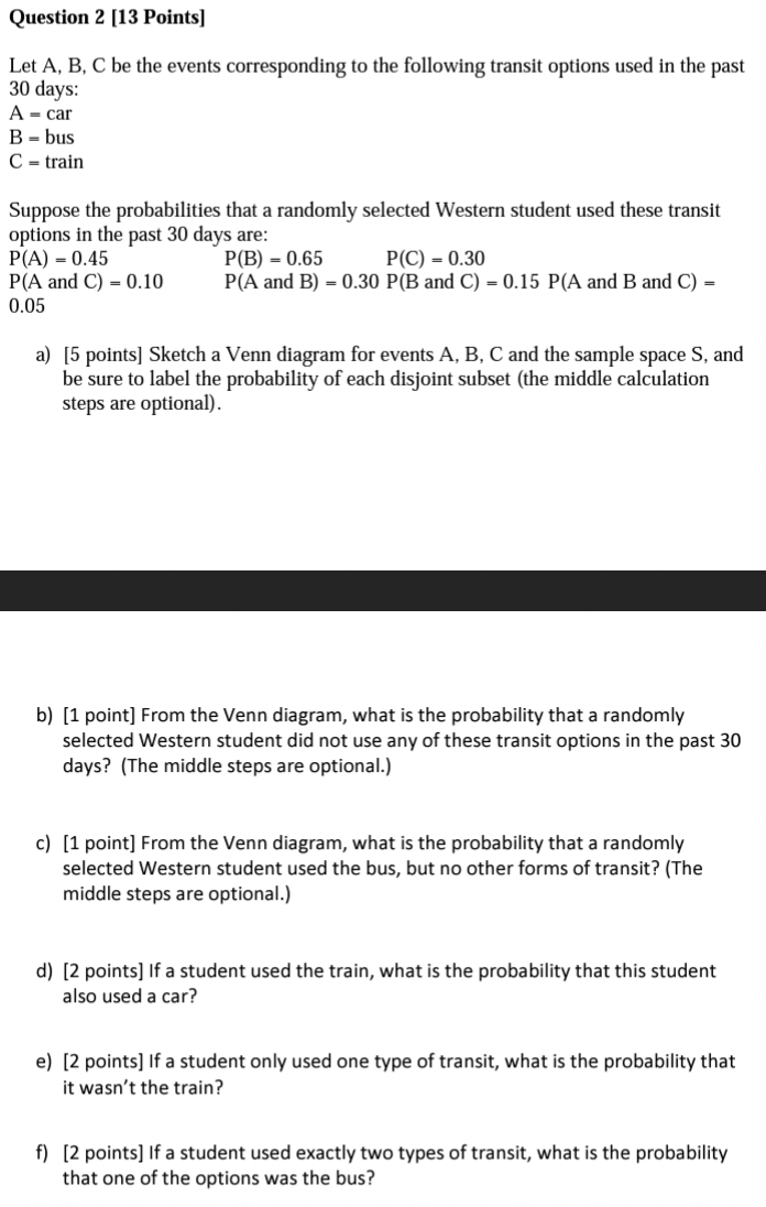 Solved Let A, B, C Be The Events Corresponding To The | Chegg.com