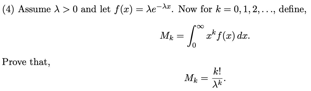 Solved 4 Assume 0 And Let F X Le Ax Now For K 0 Chegg Com