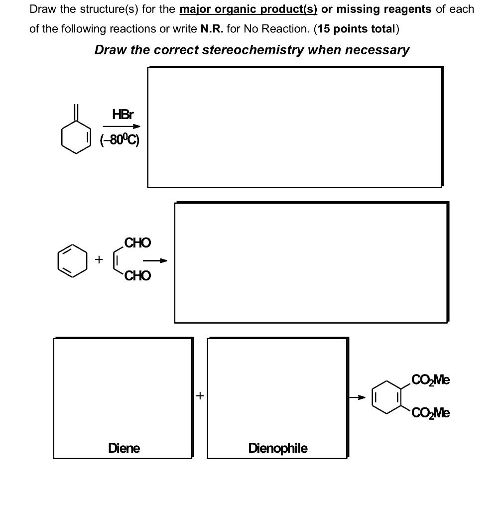 Solved Draw the structure(s) for the major organic | Chegg.com