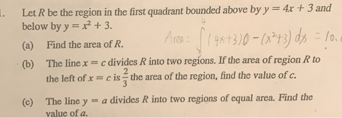 Solved Let R be the region in the first quadrant bounded | Chegg.com