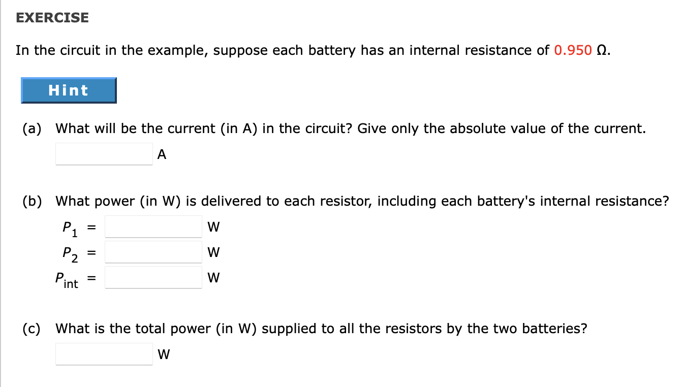 Solved A SingleLoop Circuit = 7.00 N and R2 = 13.0 12. A
