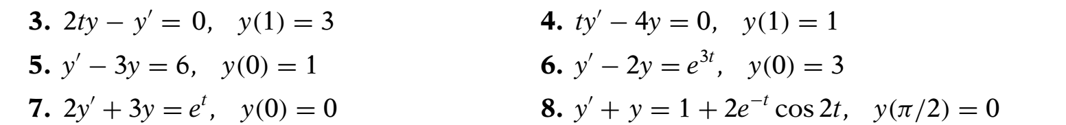 Solved For Each Initial Value Problem, (a) Find The General | Chegg.com