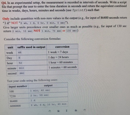 Solved Q4. In an experimental setup, the measurement is | Chegg.com