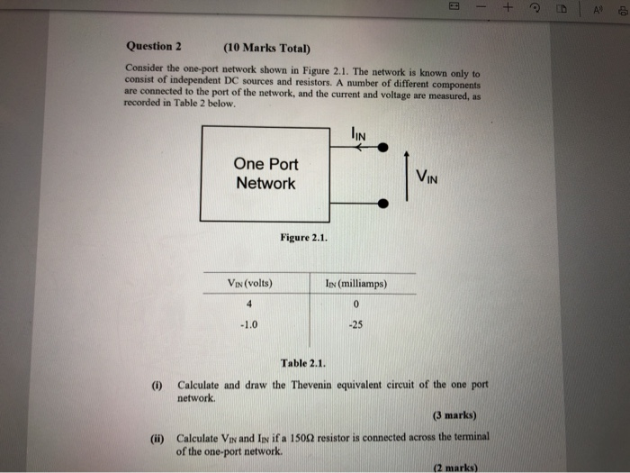 Solved A0 p Question 2 (10 Marks Total) Consider the | Chegg.com