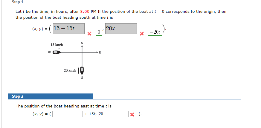 solved-a-boat-leaves-a-dock-at-8-00-pm-and-travels-due-south-chegg