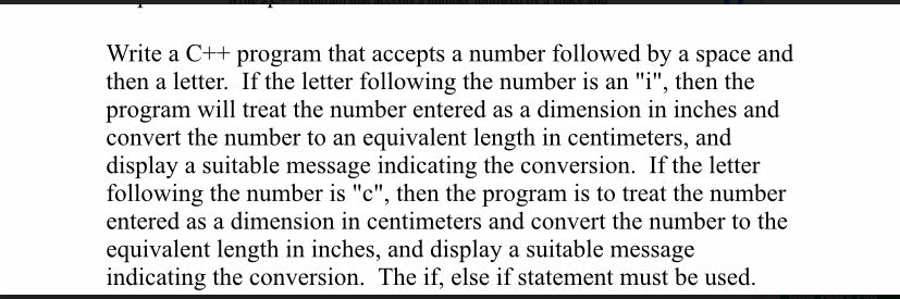 Solved Write a C++ program that accepts a number followed by | Chegg.com
