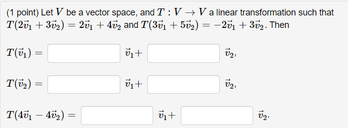 Solved - = = (1 point) Let T : P2 + P2 be the linear | Chegg.com