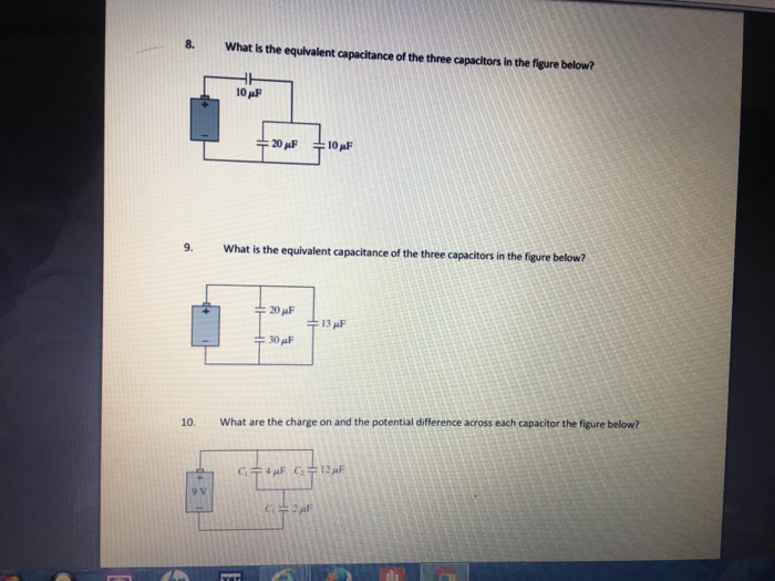 What Is The Equivalent Capacitance Of The Three Capacitors In The Figure