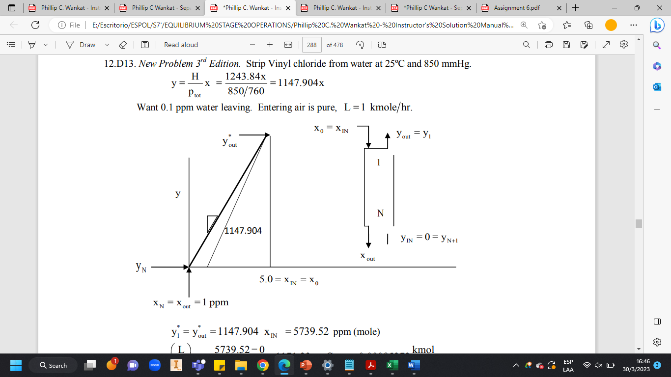 Solved A water cleanup is stripping vinyl chloride from