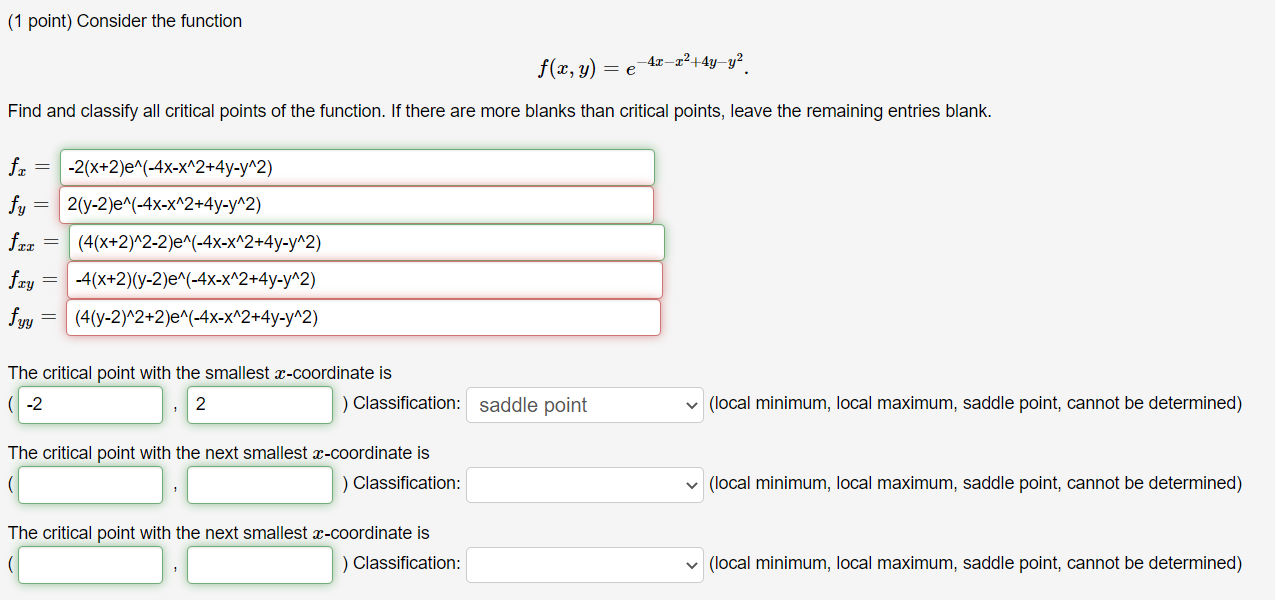 solved-consider-the-function-f-x-y-e-4x-x2-4y-y2-find-and-chegg