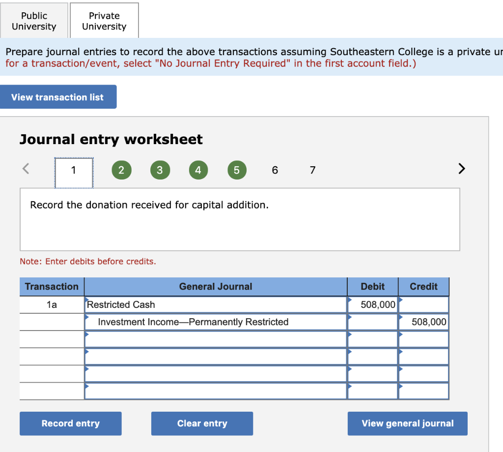 Solved For the first one under the public the journal entry