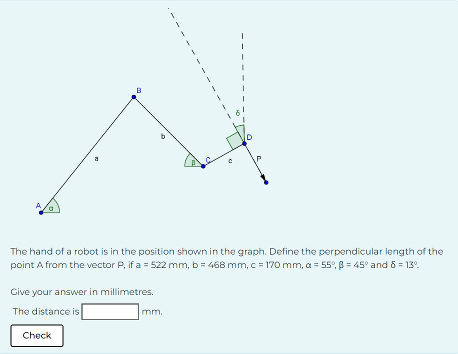 Solved The hand of a robot is in the position shown in the | Chegg.com