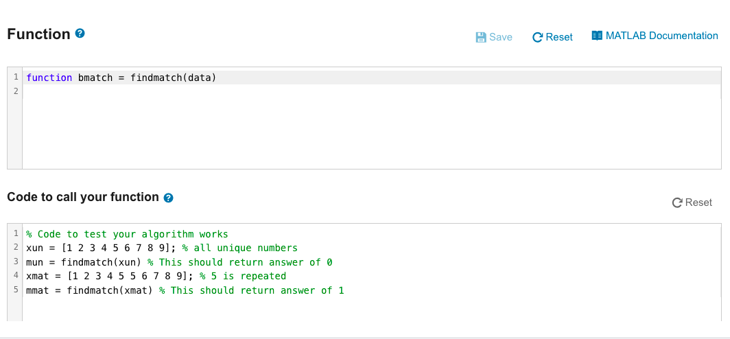 Solved Detection of Repeated Numbers in an Array My | Chegg.com