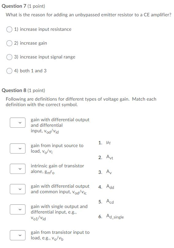 Solved Question 5 1 Point What Is The Main Advantage Of Chegg Com