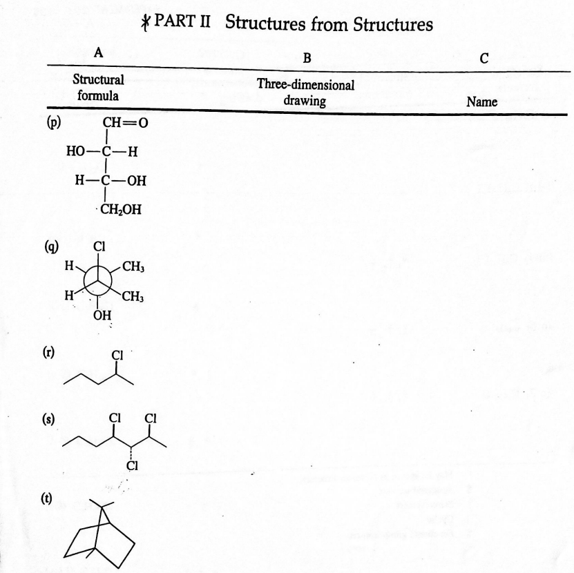 Solved * PART II Structures From Structures A B с Structural | Chegg.com