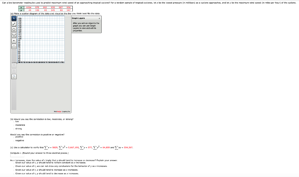 Solved Can a low barometer reading be used to predict