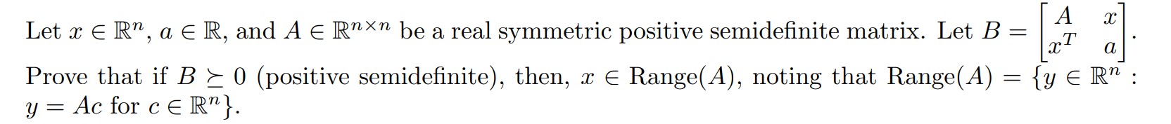 Solved Let \\( X \\in \\mathbb{R}^{n}, A \\in \\mathbb{R} | Chegg.com