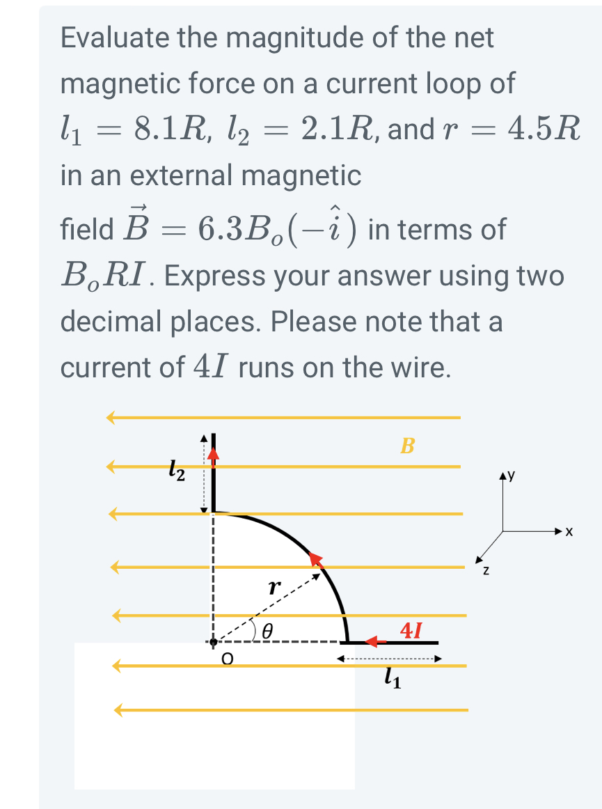 Solved Evaluate the magnitude of the net magnetic force on a | Chegg.com