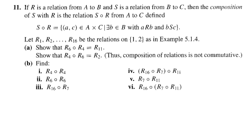 11. If R Is A Relation From A To B And S Is A | Chegg.com