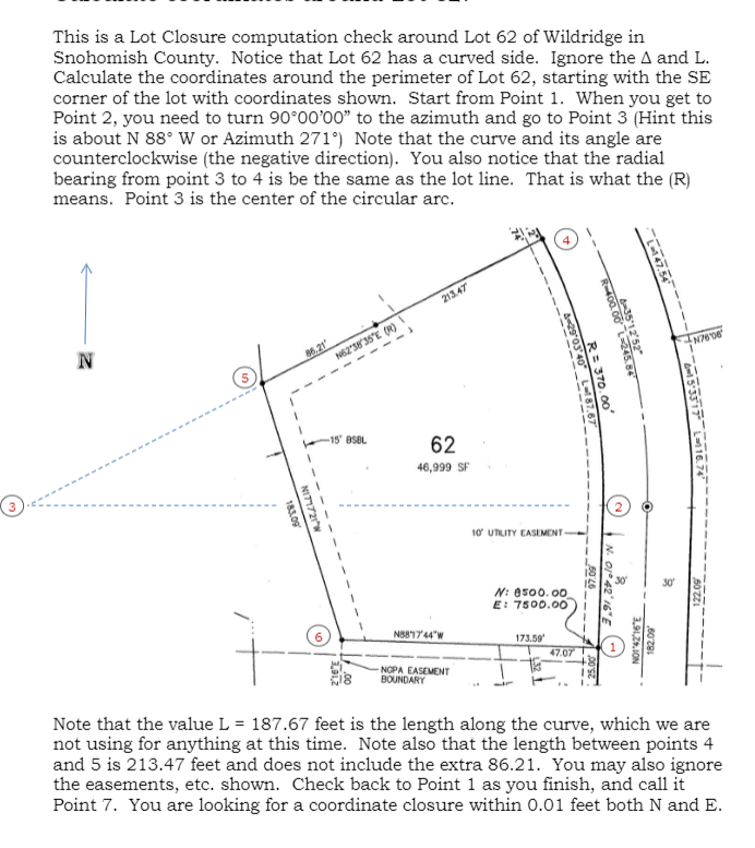 Solved This is a Lot Closure computation check around Lot 62 | Chegg.com